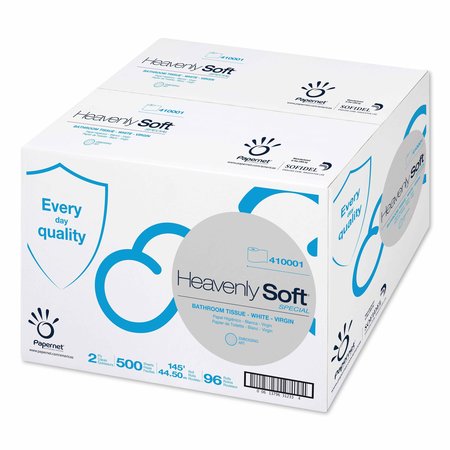 Papernet Heavenly Soft, Standard, 500 Sheets, White, 96 PK 410001